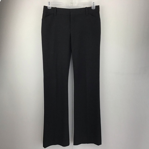Gap Curvy charcoal gray lower rise wide leg trousers. Size 8 L. - Picture 1 of 8